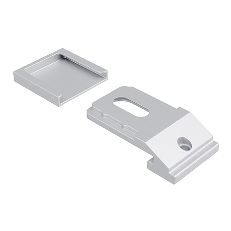 Büsche 11597 Deckenträger 3 mm; inklusive Bohrlochabdeckung; 1-läufig, für Profile
