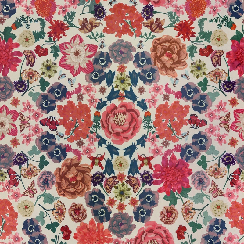 Stoff Phlox & Dahlia 2623-555 von Ado Goldkante