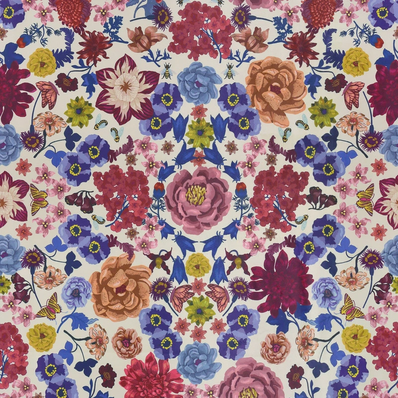 Stoff Phlox & Dahlia 2623-565 von Ado Goldkante