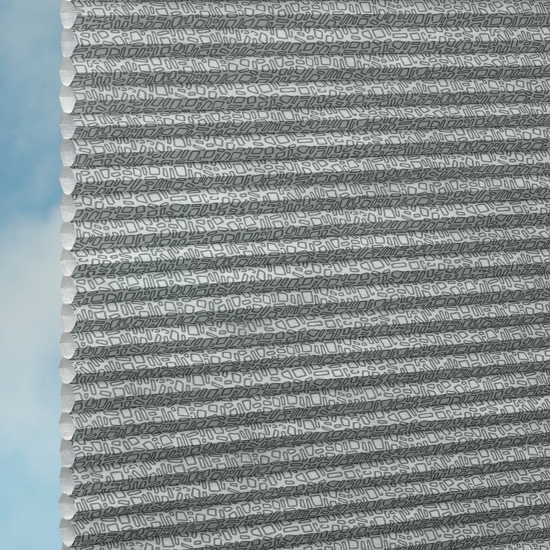 Doupli Wabenplisseestoff Stones Duotone 16L09