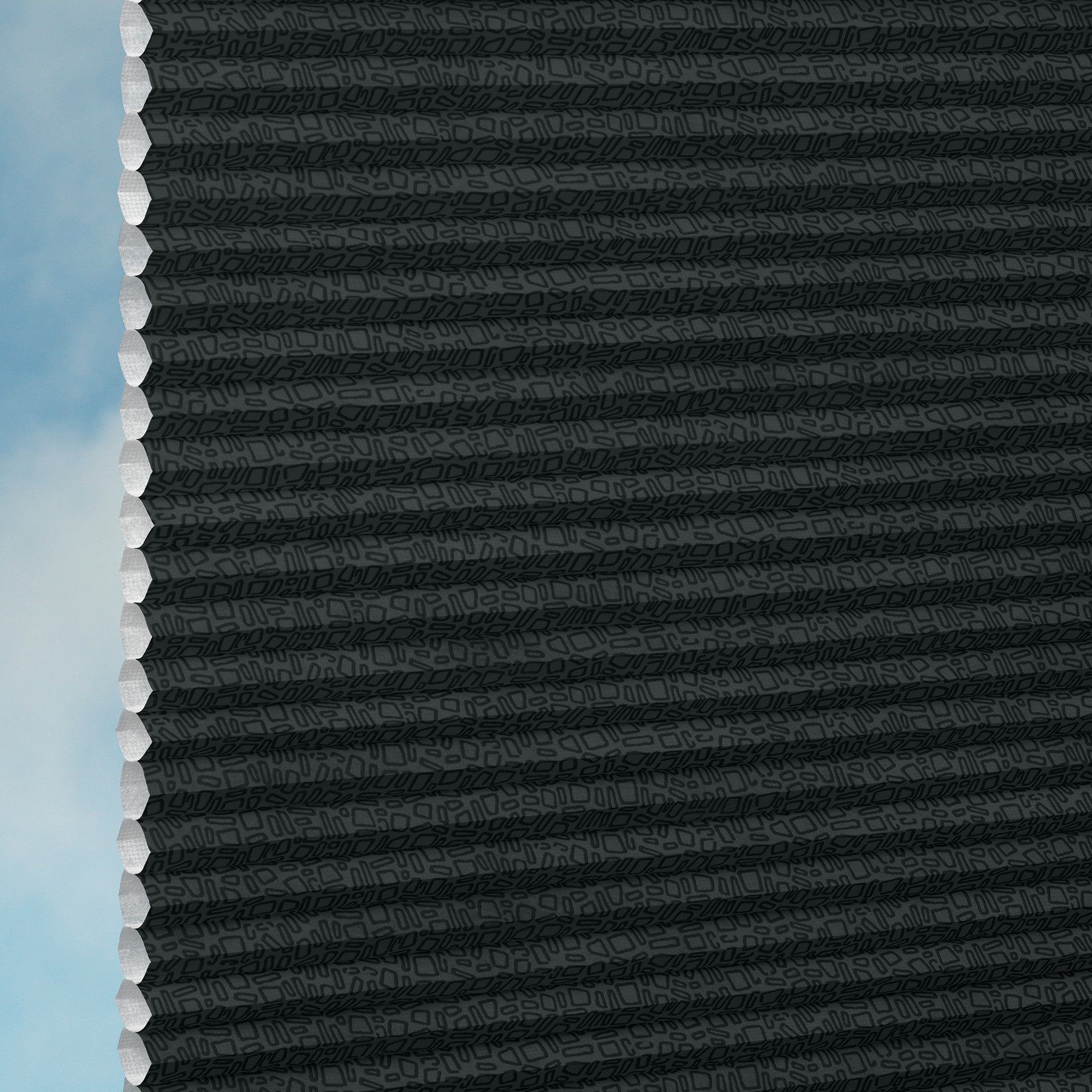 Doupli Wabenplisseestoff Stones Duotone 16M03