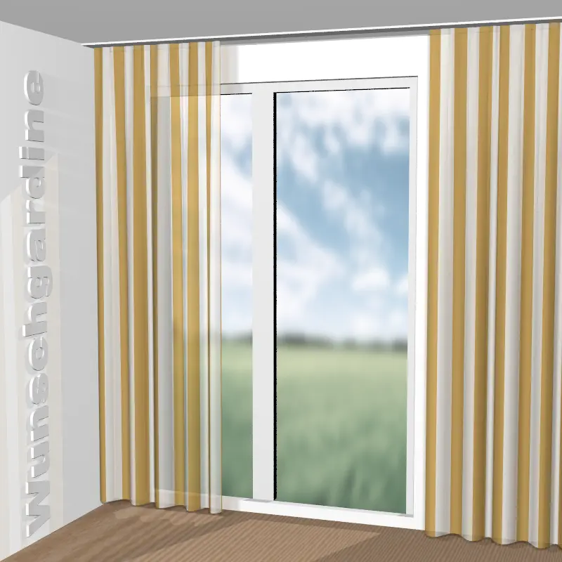 gekräuselt aus Colour Stripe JA7120-041