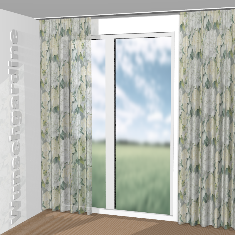 gekräuselt aus Flower Garden JA8092-040