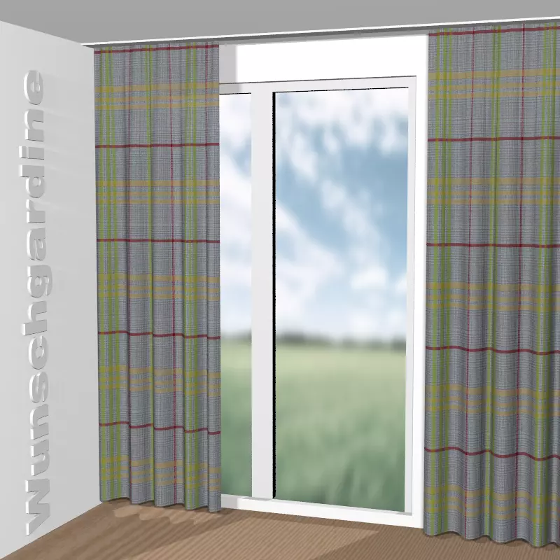 gekräuselt aus Tartan-10