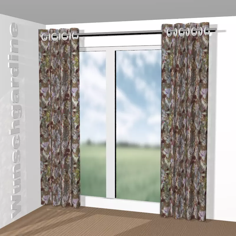 mit Ösen aus Blooming Baroque CA1613/060