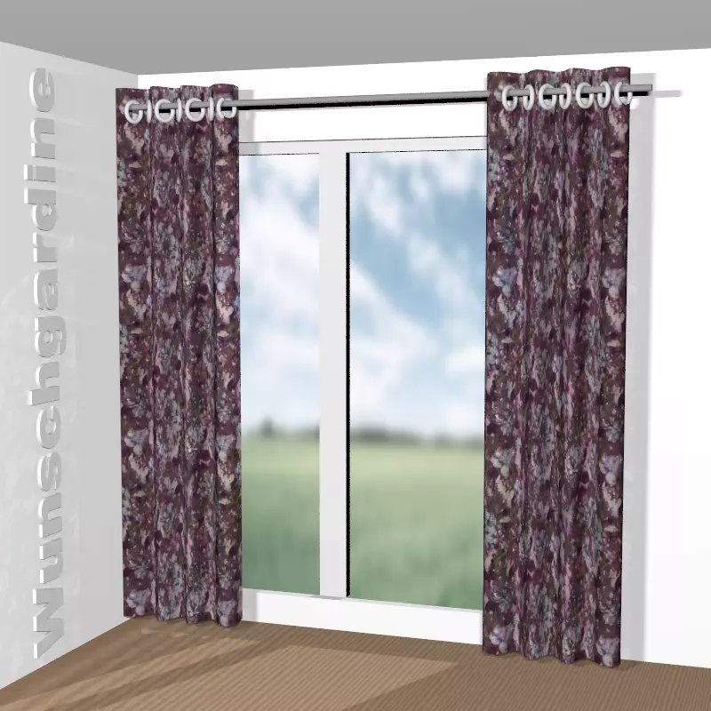 mit Ösen aus Blooming Baroque CA1613/080