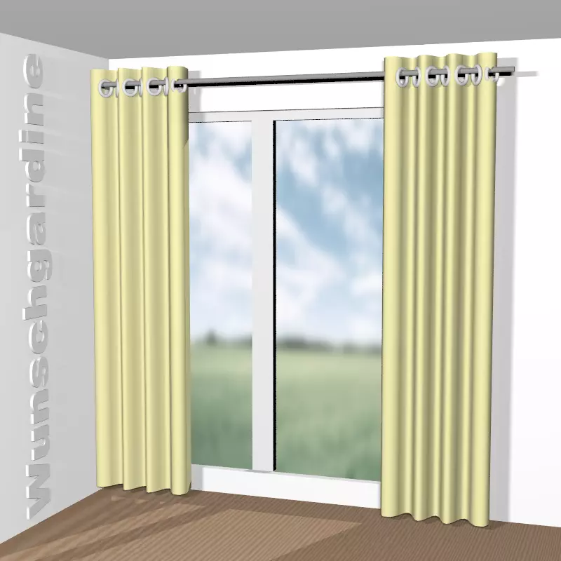 mit Ösen aus Chintz 1-6823-030