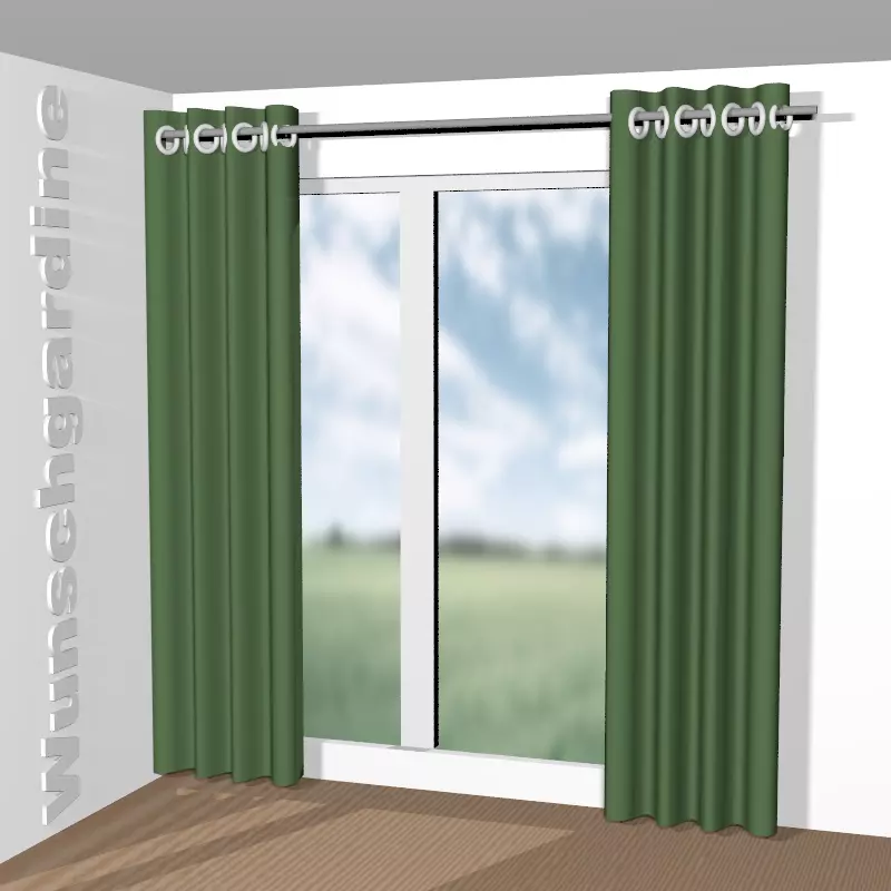 mit Ösen aus Chintz 1-6823-033