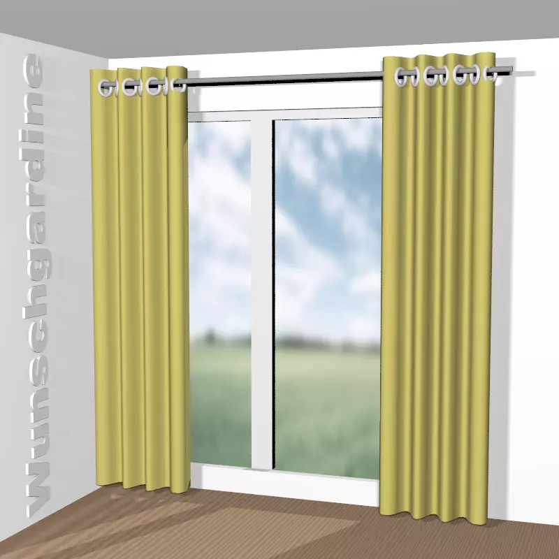 mit Ösen aus Chintz 1-6823-034