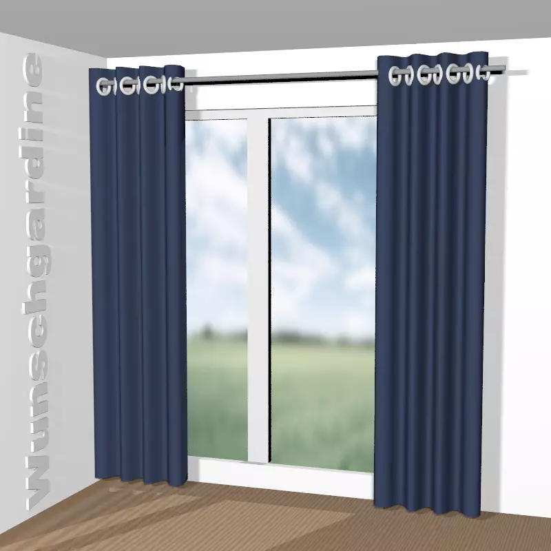 mit Ösen aus Chintz 1-6823-055