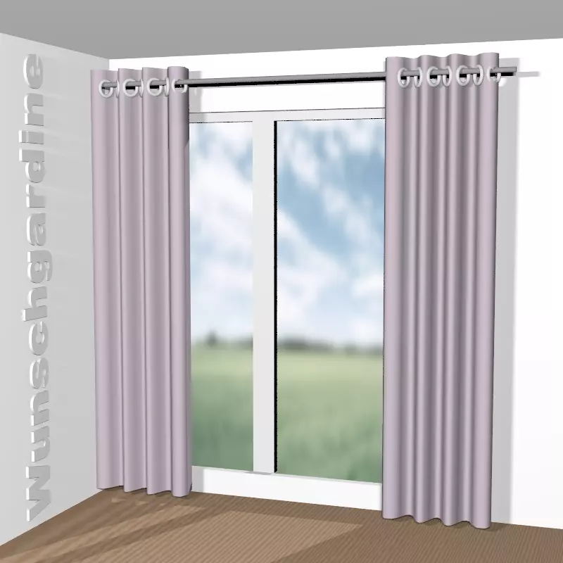 mit Ösen aus Chintz 1-6823-069