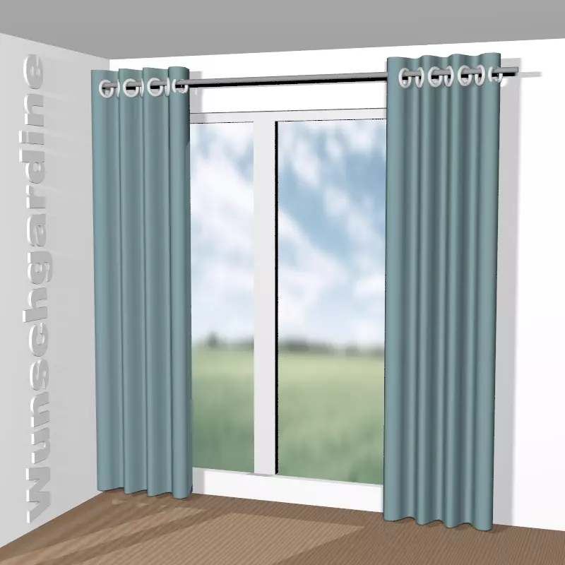 mit Ösen aus Chintz 1-6823-084