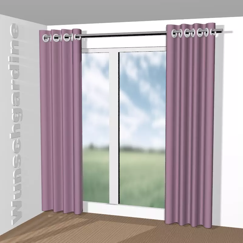 mit Ösen aus Chintz 1-6823-160