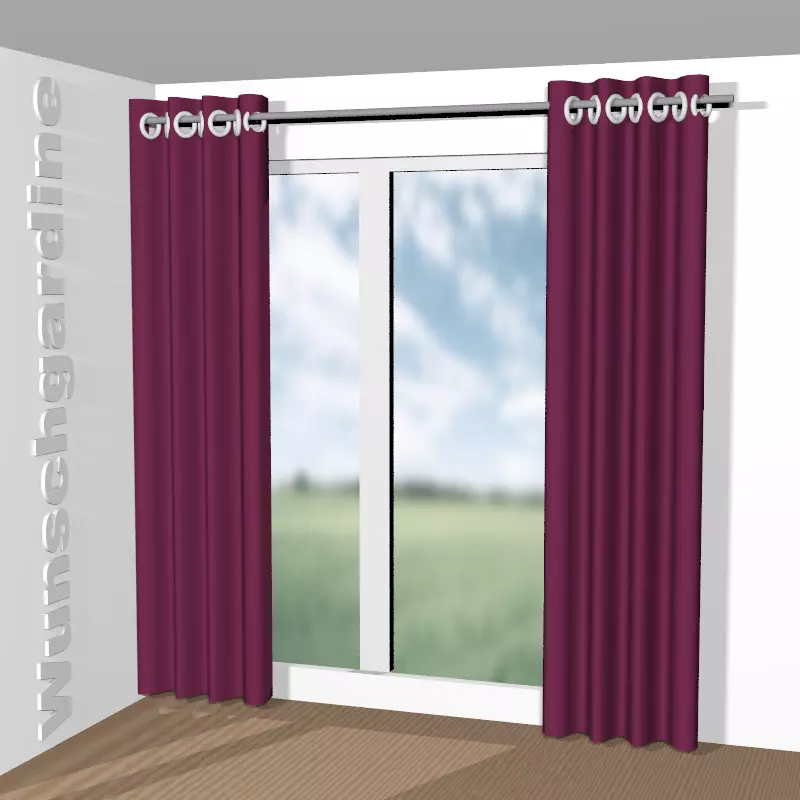 mit Ösen aus Chintz 1-6823-162