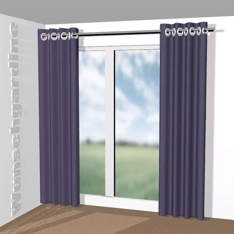 mit Ösen aus Chintz 1-6823-183