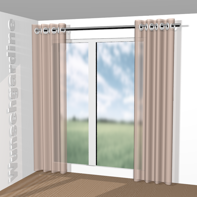 mit Ösen aus Fleur de lin RE 19632-882