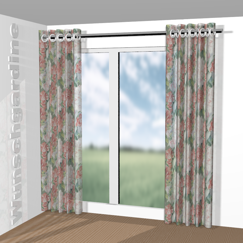 mit Ösen aus Flower Garden JA8092-060