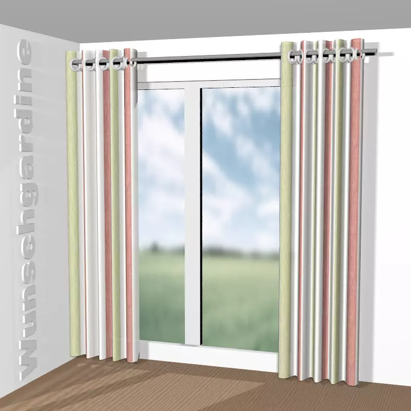 mit Ösen aus Garden Stripe Vol. 2 8-4773-030