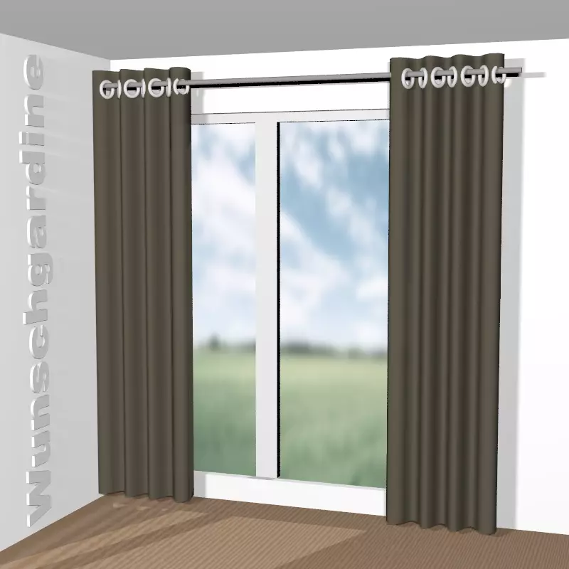 mit Ösen aus Hillstripe 10884-977