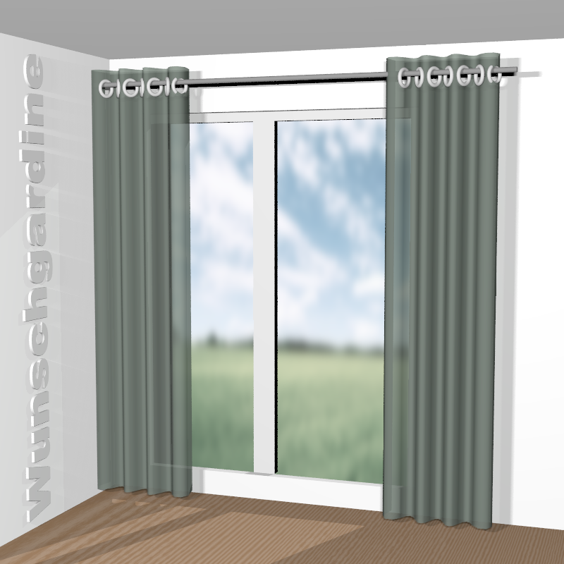 mit Ösen aus Lino RE 19631-654