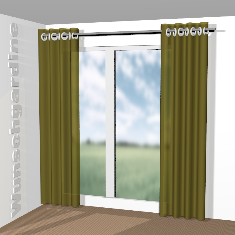 mit Ösen aus Lino RE 19631-713