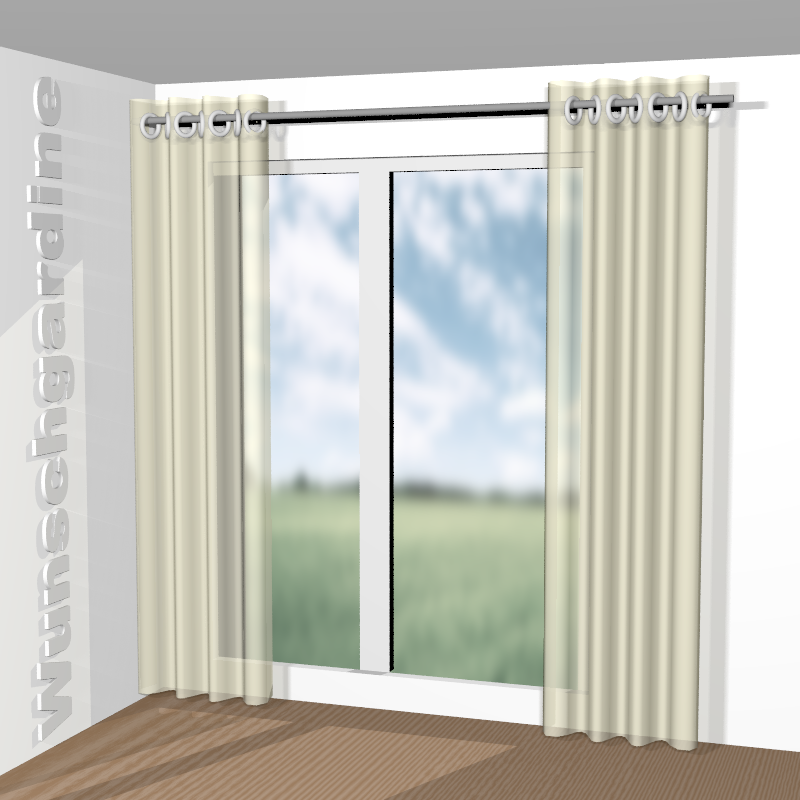 mit Ösen aus Lino RE 19631-880