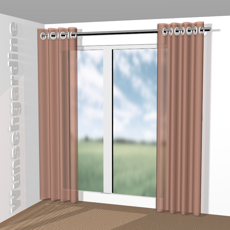 mit Ösen aus Lino RE 19631-881