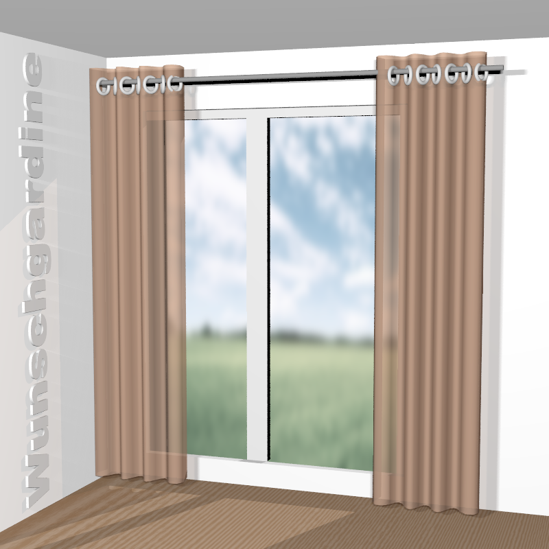 mit Ösen aus Silent Mode 11035-892