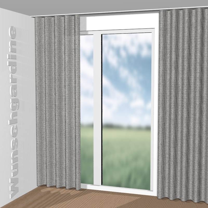 Wellenvorhang aus Alika CH3018/094