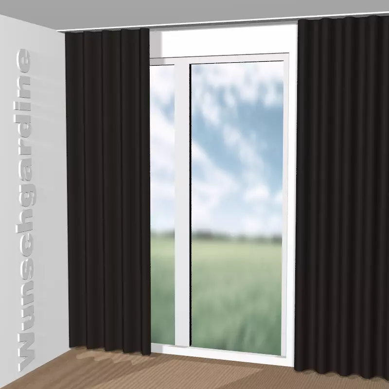 Wellenvorhang aus Allure Velvet CA1357/096