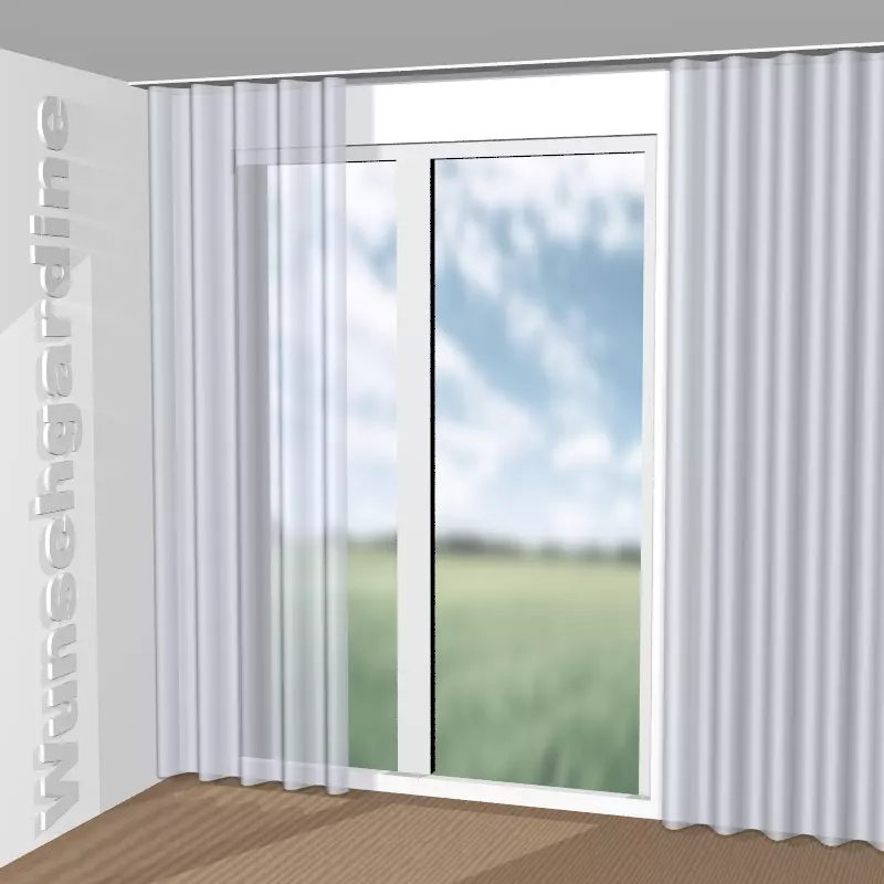 Wellenvorhang aus Antonia 275 GS4036-090