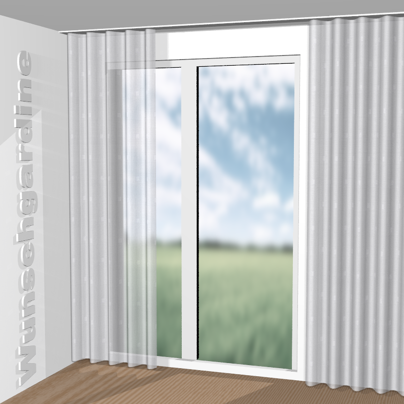 Wellenvorhang aus Audrey 280 1-6534-190