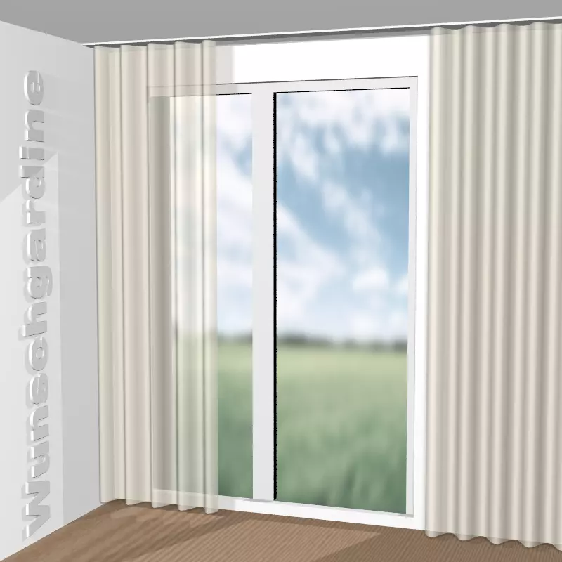 Wellenvorhang aus Avivo 14276-617