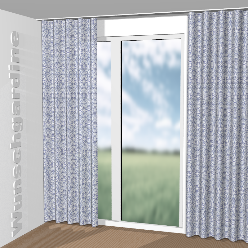 Wellenvorhang aus Azulejo JA8100-050