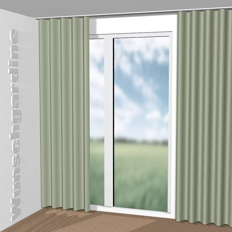 Wellenvorhang aus Backdrop CH2816/032