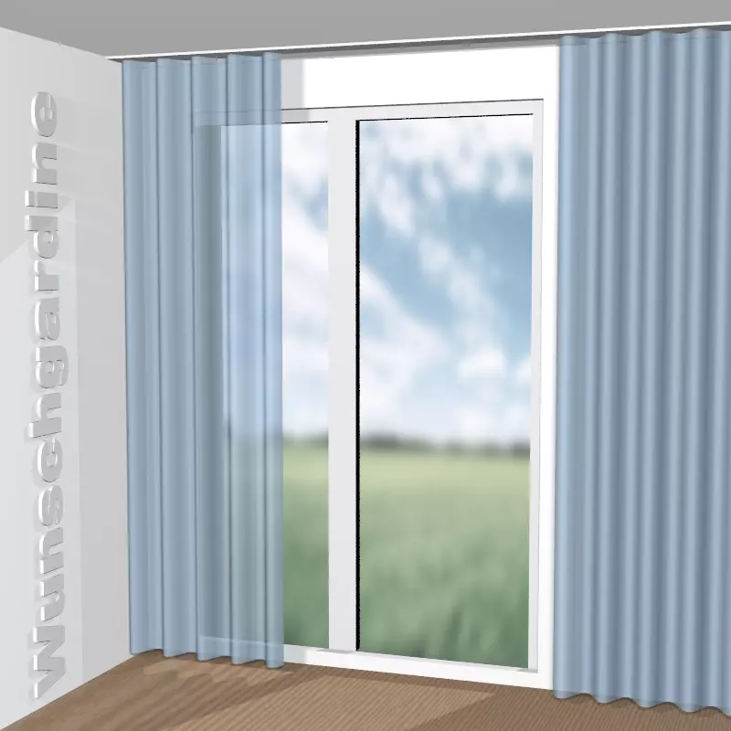 Wellenvorhang aus Balsam 8-4917-051