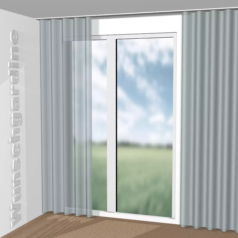 Wellenvorhang aus Balsam 8-4917-081