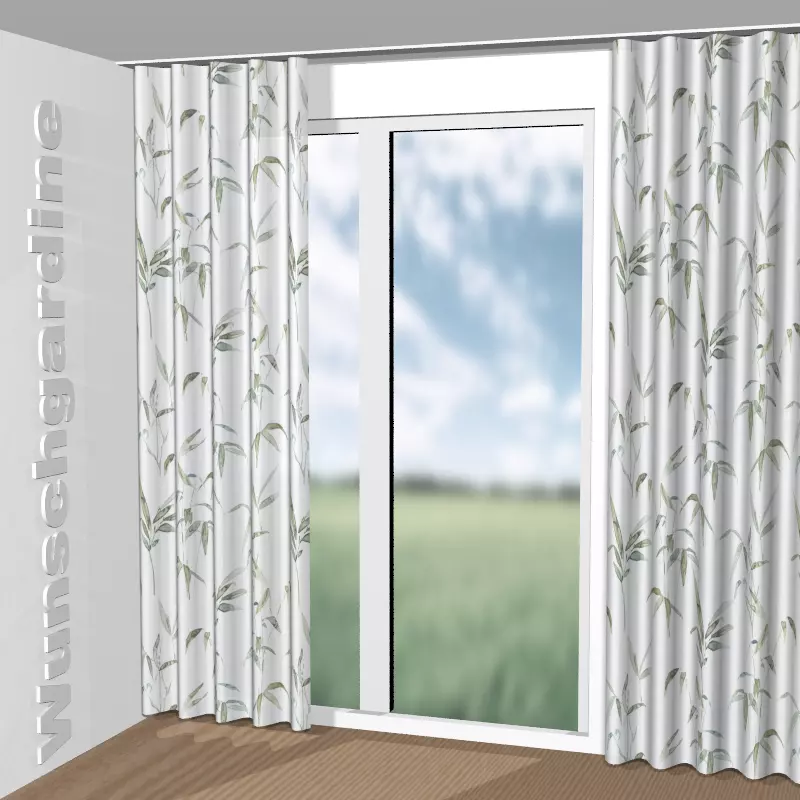 Wellenvorhang aus Bamboo 8-4941-030