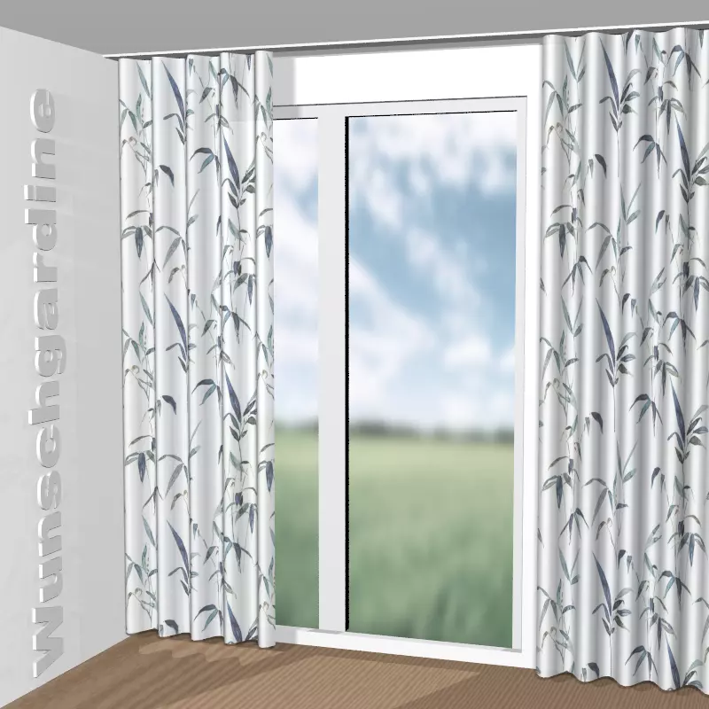 Wellenvorhang aus Bamboo 8-4941-050