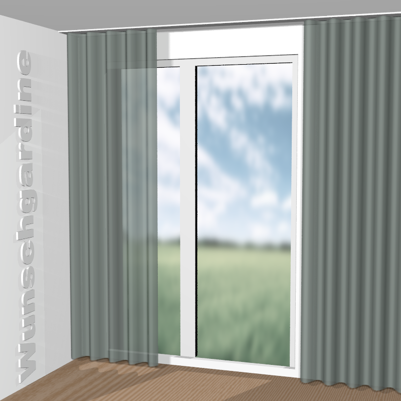 Wellenvorhang aus Barney JA1058-080