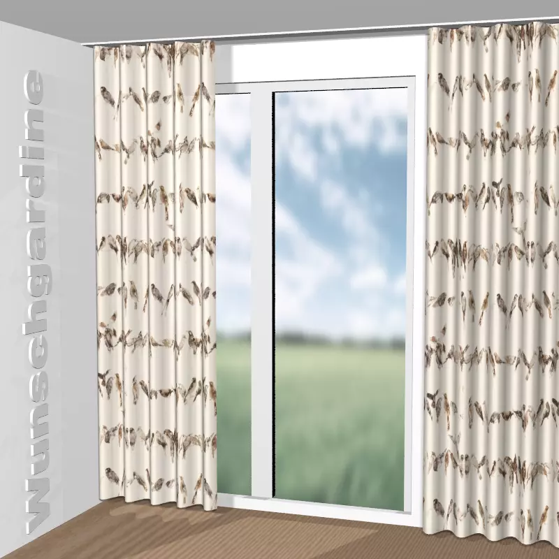 Wellenvorhang aus Birdsong CH2718/020