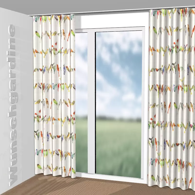 Wellenvorhang aus Birdsong CH2718/030