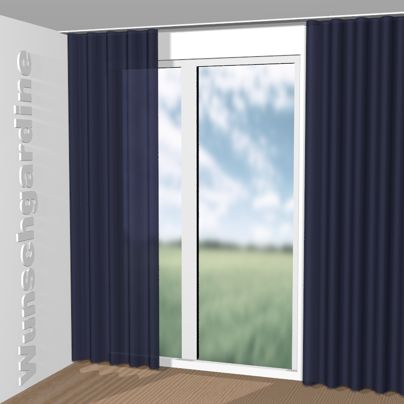 Wellenvorhang aus Black Moon JA6185-054