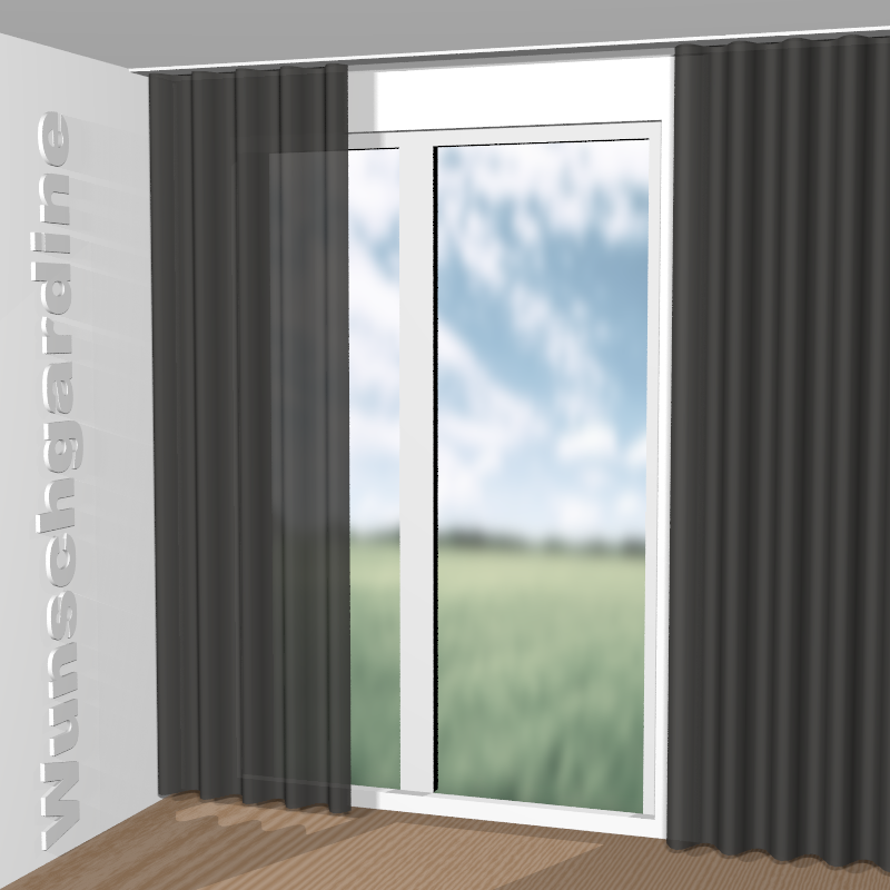 Wellenvorhang aus Black Moon JA6185-093