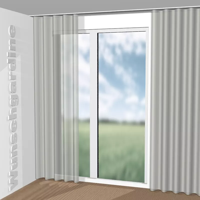 Wellenvorhang aus Blanca 8-4973-071