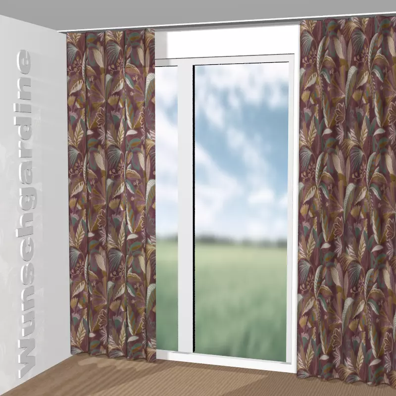 Wellenvorhang aus Blooming Sky CA1842/080