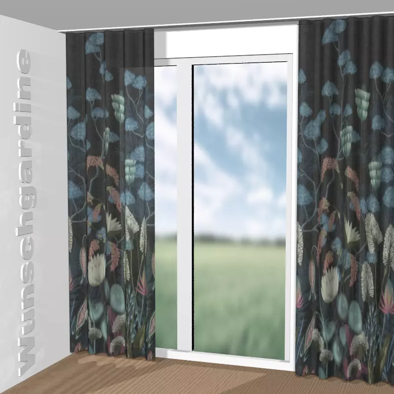 Wellenvorhang aus Blossom Heart CH3120/080