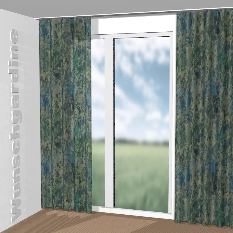 Wellenvorhang aus Bohemian World CA1658/050