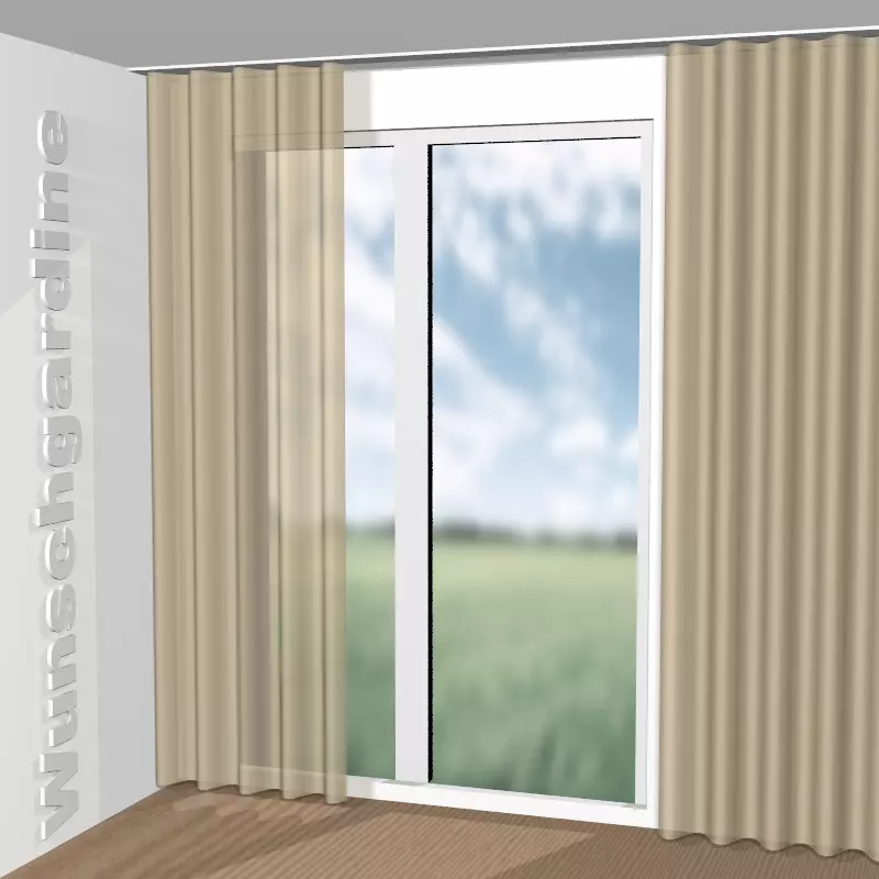 Wellenvorhang aus Boom CH3070/072