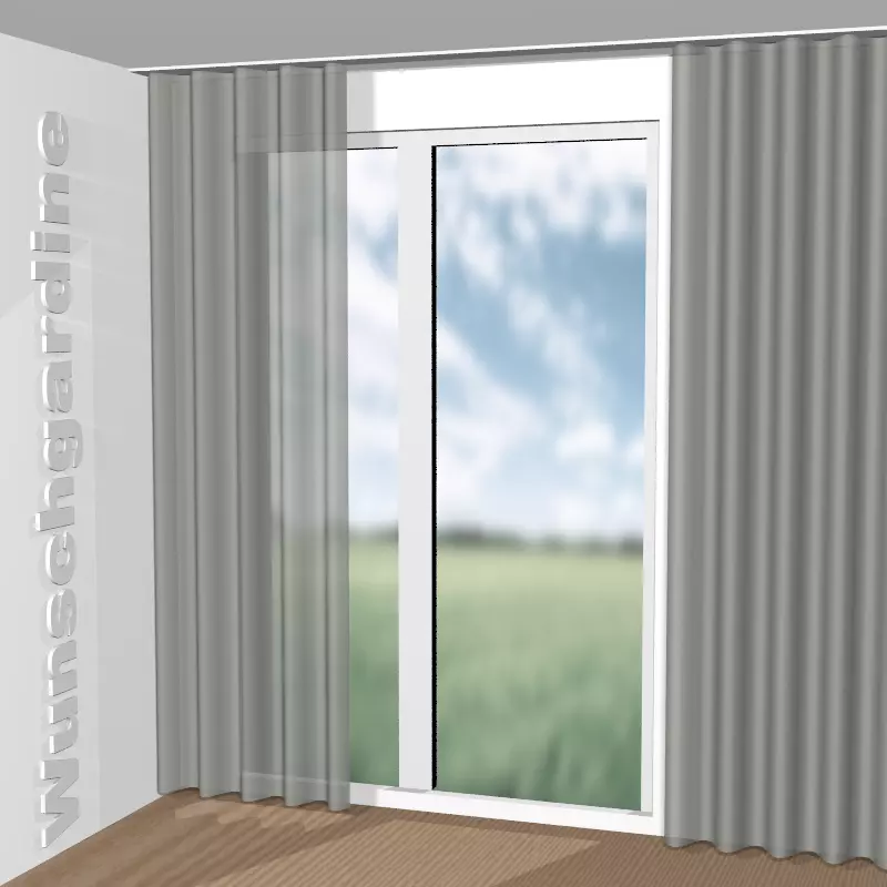 Wellenvorhang aus Boom CH3070/091